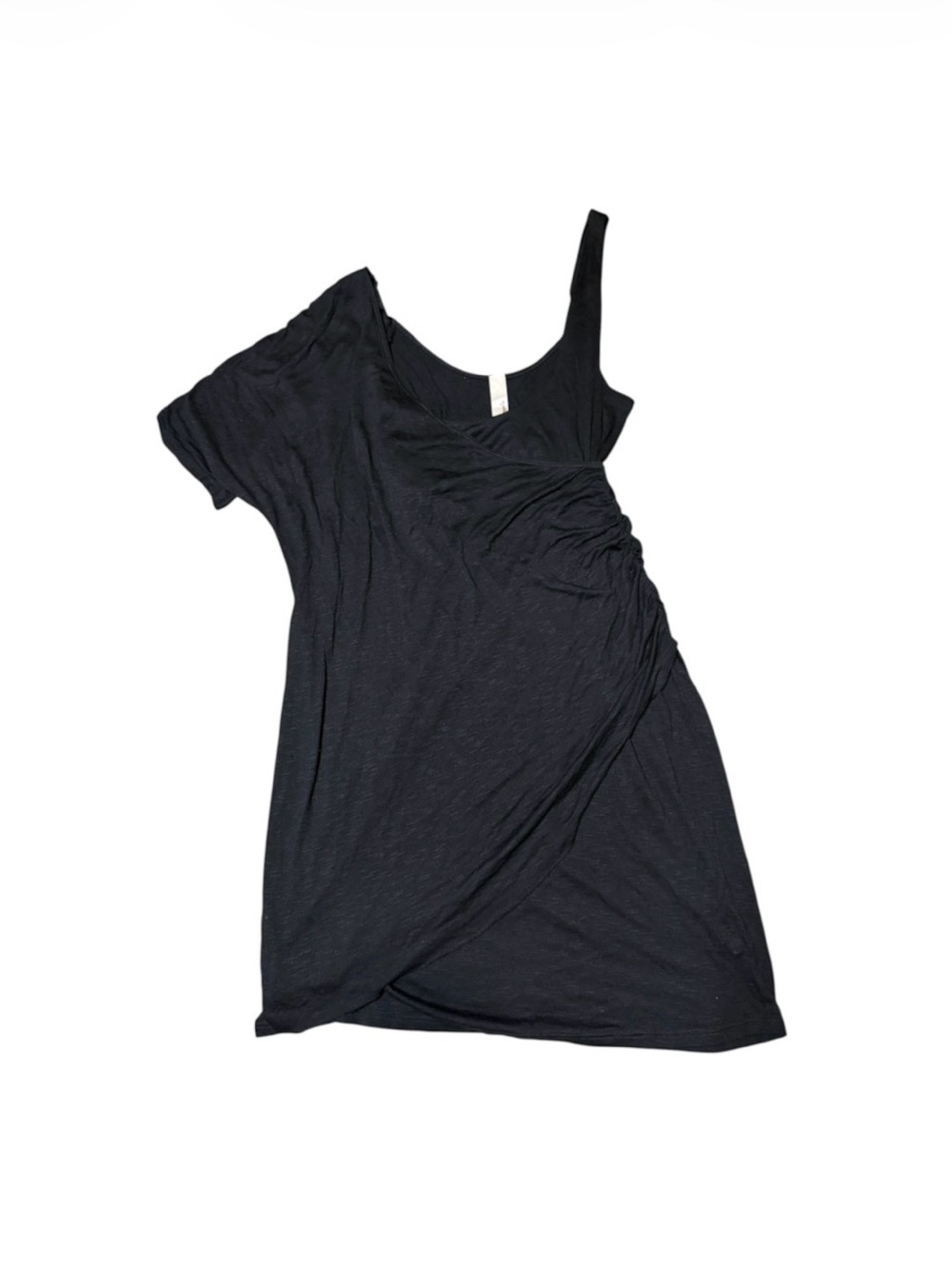 Y2K Style Black Asymmetrical Women’s Mini 
Dress
